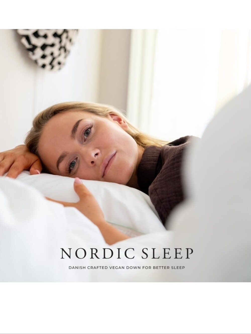 NIB Fossflakes Nordic Sleep Queen Pillow Adjustable Fill Made In Denmark Vegan